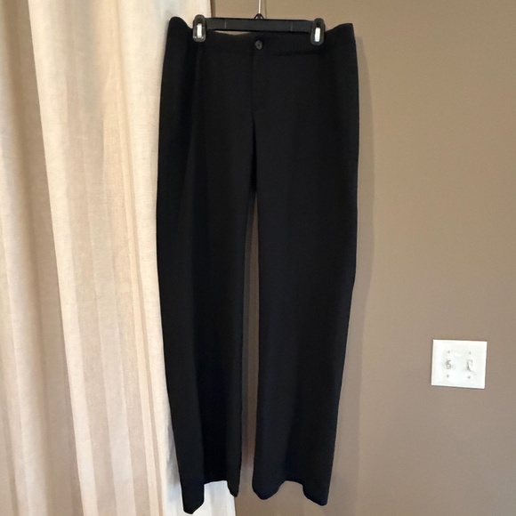 Banana Republic Women's Wool Contoured Fit  Black Dress Pants, Size 10 Long - Picture 1 of 12